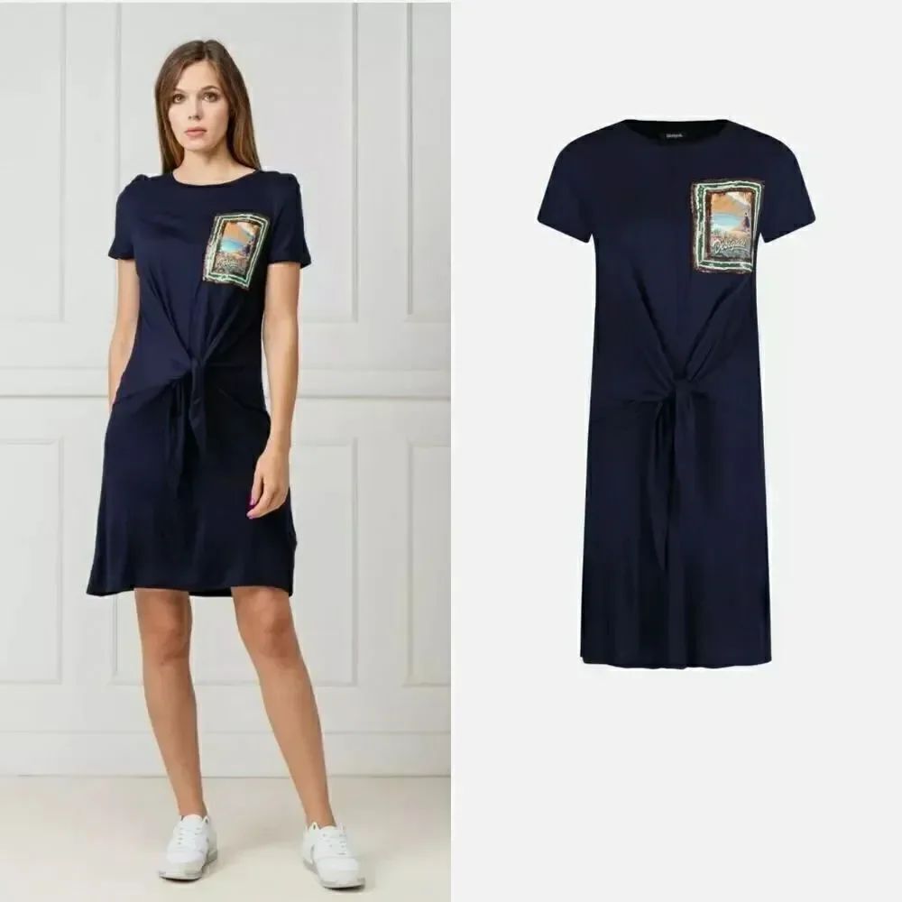 Disgual Vest Norah Front Tie Dress S